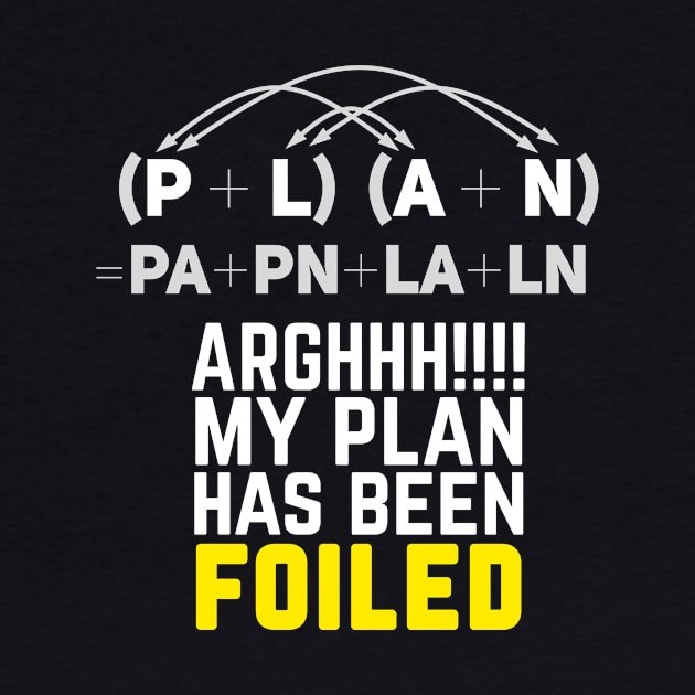 My Plan Has Been Foiled Funny Math Pun by Science_is_Fun